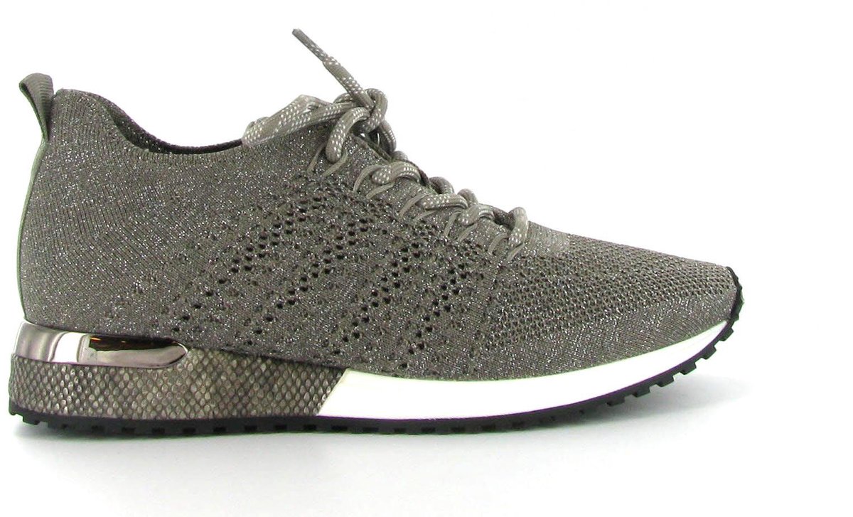 La Strada Sneaker Taupe Knitted - Damesschoenen - Maat - 37