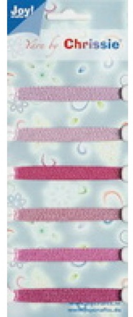 Joy Chrissie garen kaart 143-148 Sparkles Roze garen/6001/1528 6 x 25 meter