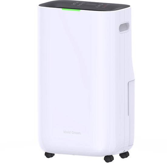 Luchtontvochtiger en Luchtreiniger - 16L - HEPA filter - 240W - Wit - Vivid Green