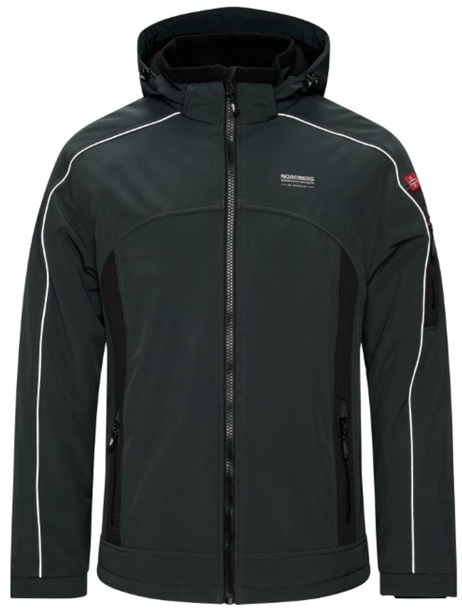 Nordberg - Jas Ole groen softshell jas heren gevoerd - Maat M