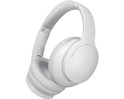 MMM® Headset met Microfoon Draadloos - Headset Draadloos - Draadloze Koptelefoon met Microfoon - 90 Uur Speeltijd - Wit