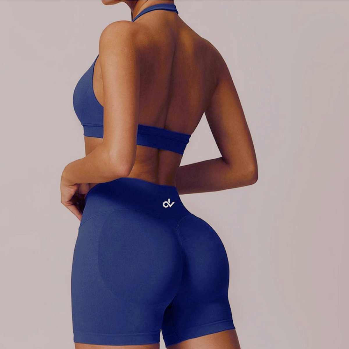 DV - Blauw - S - Short - Anti-cellulite – High Waist - Butt Lifting effect - Naadloos - Stimuleert de bloedcirculatie - June Spring