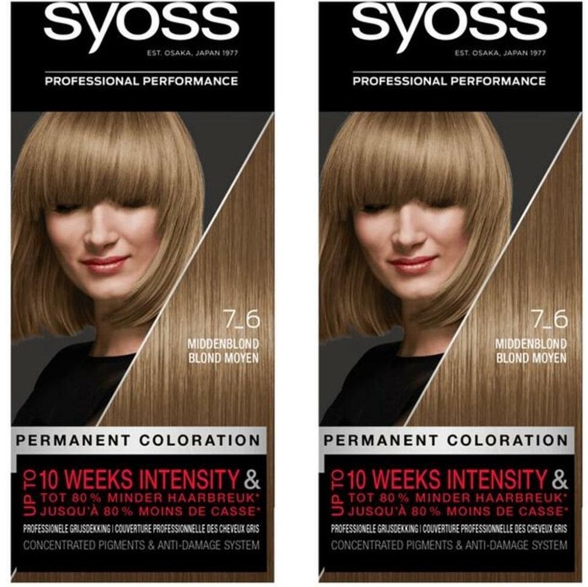 SYOSS Color baseline 7-6 Middenblond - Voordeelverpakking 2 Stuks