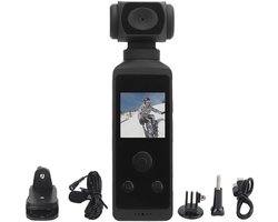 Omslag van Geschikt voor Pocket Camera 4K - Draaibare Lens 270° Graden / 60FPS / WiFi / 30M Waterdicht - Duik Camera - Action Camera 4k - Vlogcamera