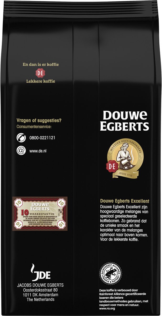 Douwe Egberts Excellent Black Filterkoffie - 4 x 250 gram thumbnail 3