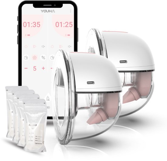 Youha Elektrische draadloze borstkolf met app