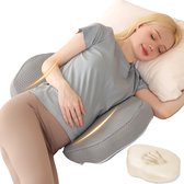 jiuzcare lendensteunkussen, slaapkussen, bedsteun, rugkussen, rugkussen, rugsteunkussen voor bed, rug, lendensteun, kussen voor kantoor, woonkamer, zwangere lendensteun, taillebandontlasting