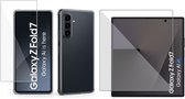 Coque et protection d'écran ChiGuard pour Samsung Galaxy Z Flip 7 - Protection d'écran antichoc - Transparent