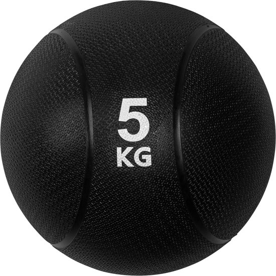 VirtuFit Medicijnbal - Medicine Ball - Rubber - 5kg - Zwart