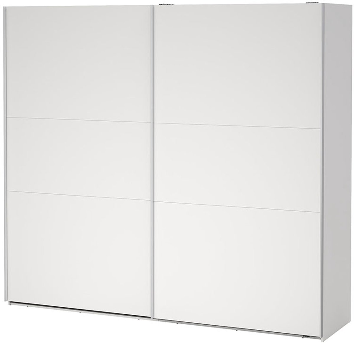 Como schuifdeurkast 2 deuren 245x220cm wit.