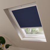 Bol.com Radeco® Dakraam Rolgordijn Verduisterend - Trend - Donker Blauw - voor VELUX: CK01 aanbieding