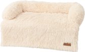 By Cee Cee Origineel Hondendeken Bank – Hondenkleed Bank - Fluffy Hondenmand - Premium - Volledig Afritsbaar - Beige- 120x90 - Maat L - Daisy