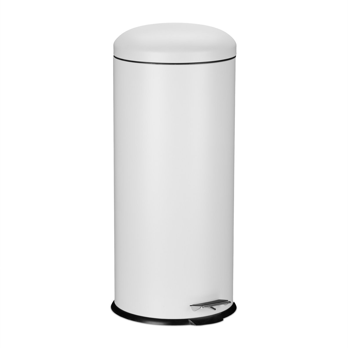 pedaalemmer 30 liter - softclose - binnenemmer - met hengsel - rond - wit