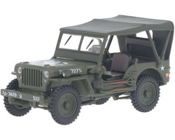 Jeep Willys 4x4 Soft Top Cararama Modelauto 1:43 4-91860 Schaalmodel