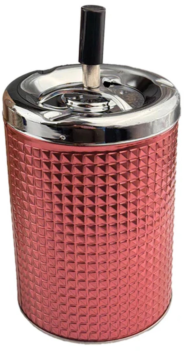Spinning ashtray chrome/rose 20cm