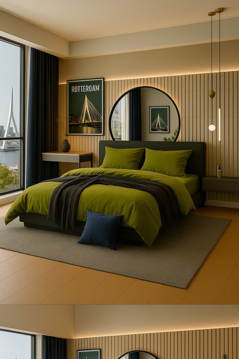 Zeven Cotton- Groen, Katoensatijn Dekbedovertrek 240*220 – Hoogwaardige Kwaliteit