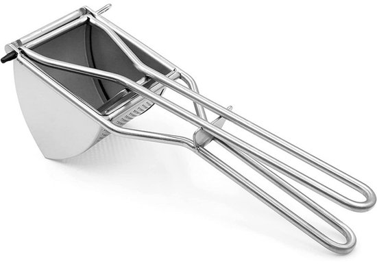Aardappelrijstmachine, rijstmachine voor aardappelpuree, zware aardappelstamper met 3 verwisselbare schijven, aardappelrijstmachine, roestvrij staal voor pluizige aardappelpuree, Spaetzle Maker