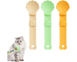 ByShane - Kattenvoerbakje voor nat kattenvoer met bloemvormige voedselverdeler - 3-delig