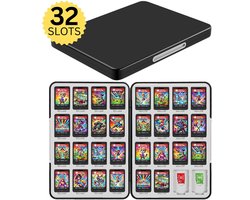 Xainy – Card case XL zwart geschikt voor Nintendo Switch & Switch 2 games | Switch-games opberghoes accessoires | Spellen game houder | Opberg travel box / opbergbox voor OLED / Lite consoles | Beschermhoes 32 card slots