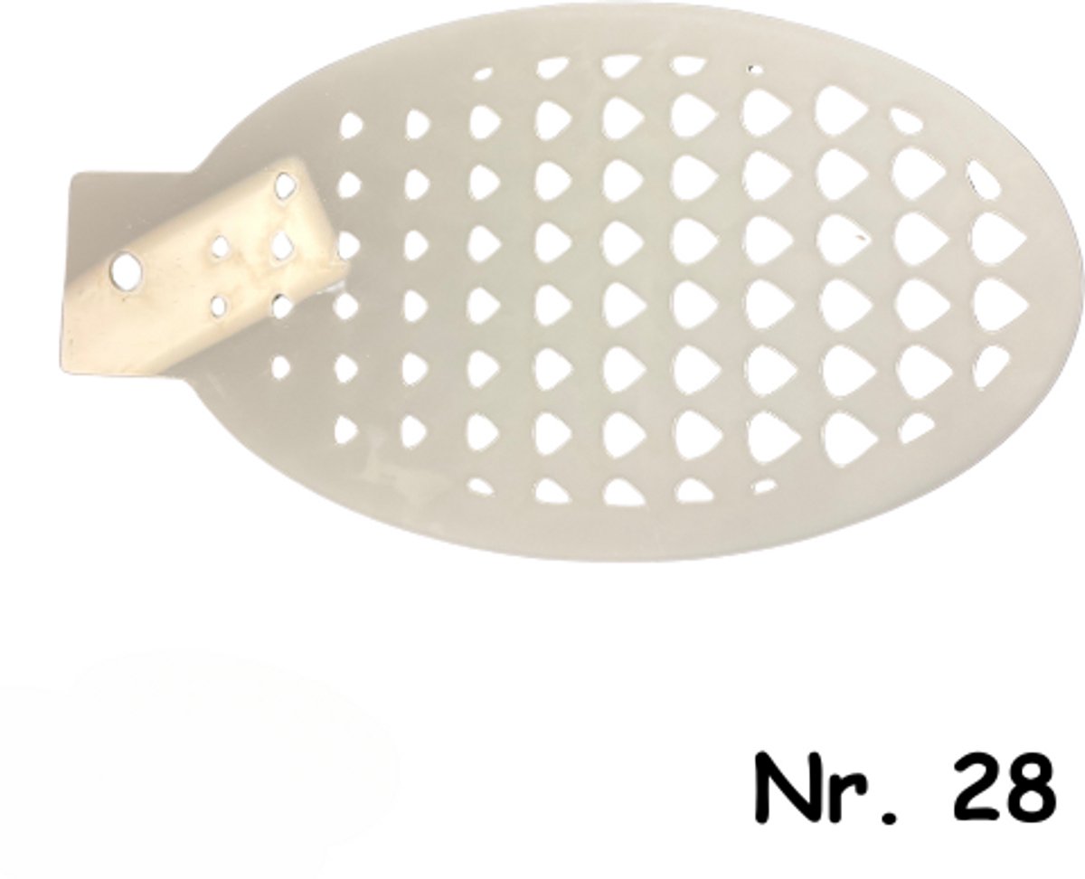Schminksjabloon - diamantjes klein groot (nr. 28) - 12 cm