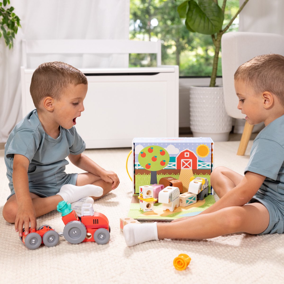 Melissa & Doug – Blockables™ Boerderij speelset – met draagbare bewaardoos — afbeelding 10