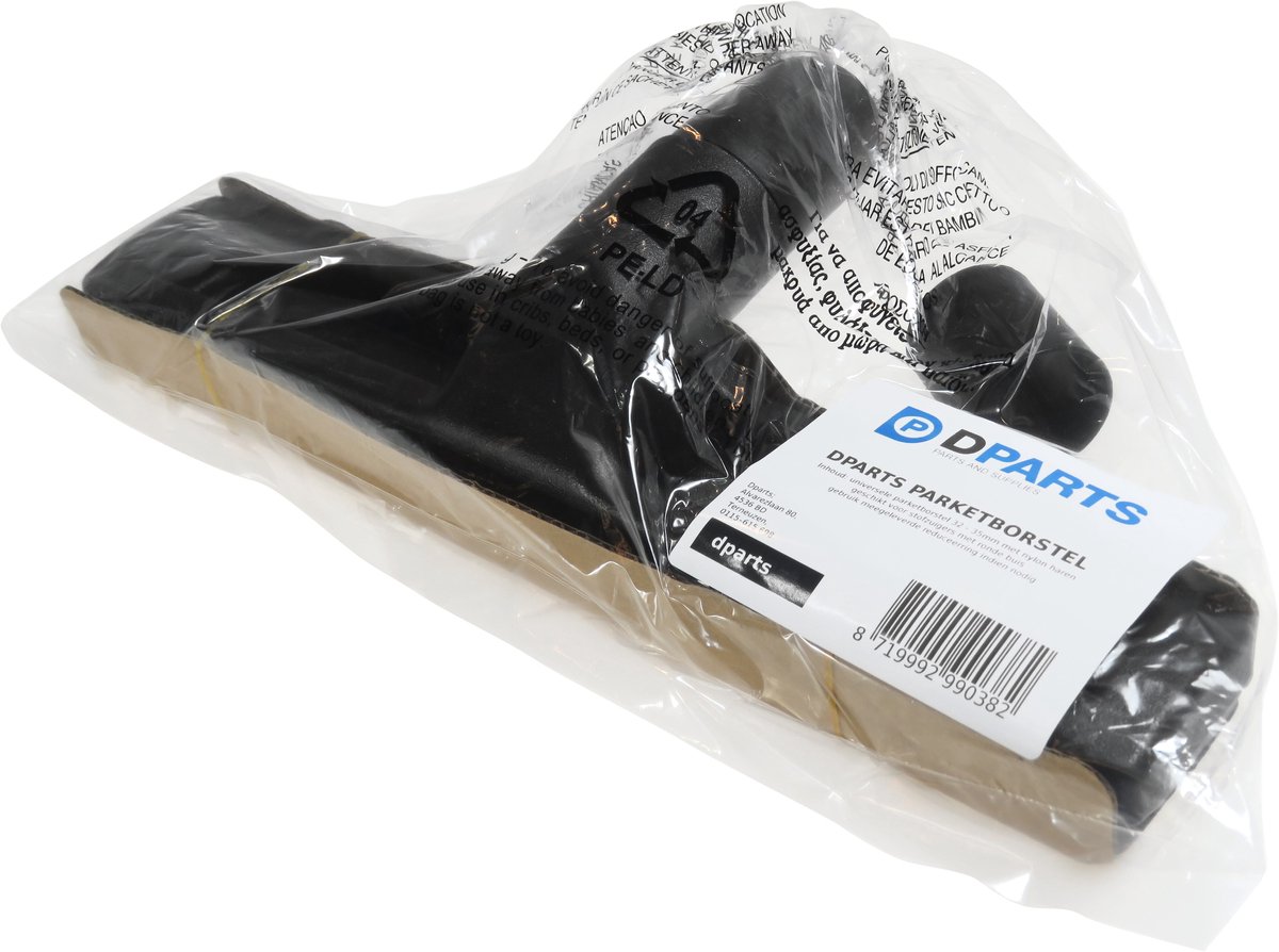 Dparts parketborstel universeel - 32mm - 35mm - geschikt voor Philips AEG Karcher Bosch Siemens Miele Nilfisk - stofzuiger zuigmond - stofzuigermond - stofzuigermondstuk - stofzuigerborstel - stofzuigervoet - borstel - opzetstuk — afbeelding 4