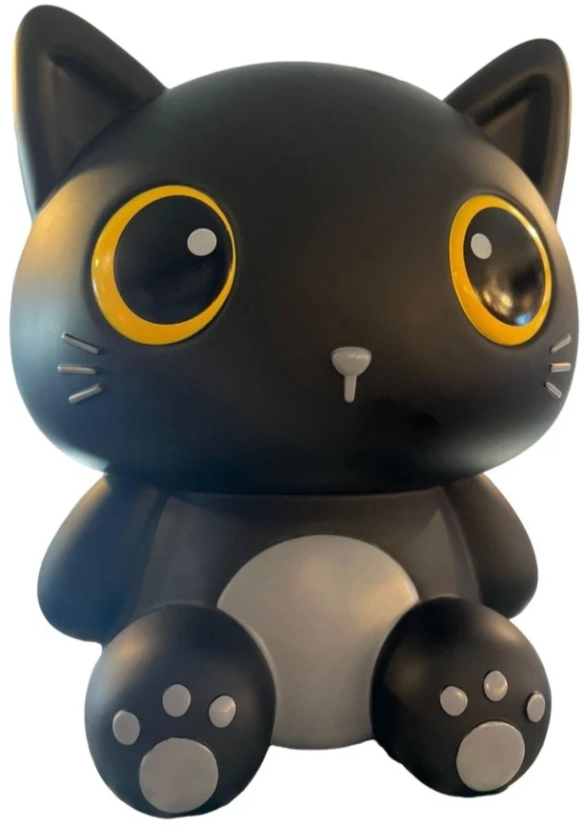 i-total - Spaarpot Grote Zwarte Kat - H 27 cm