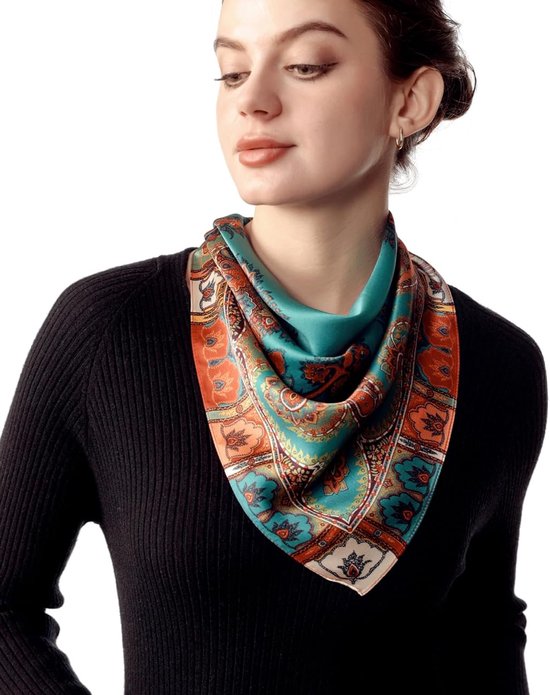 Halsdoek met print voor dames in Multicolour