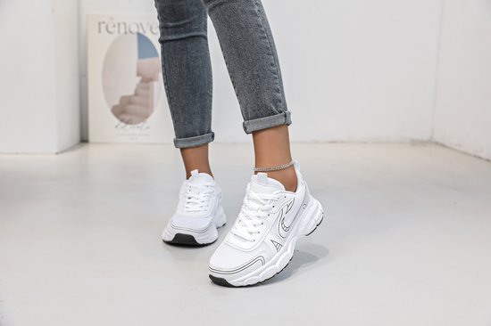 Baskets pour femmes Femme Baskets pour femmes G01 Grijs-Taille-38