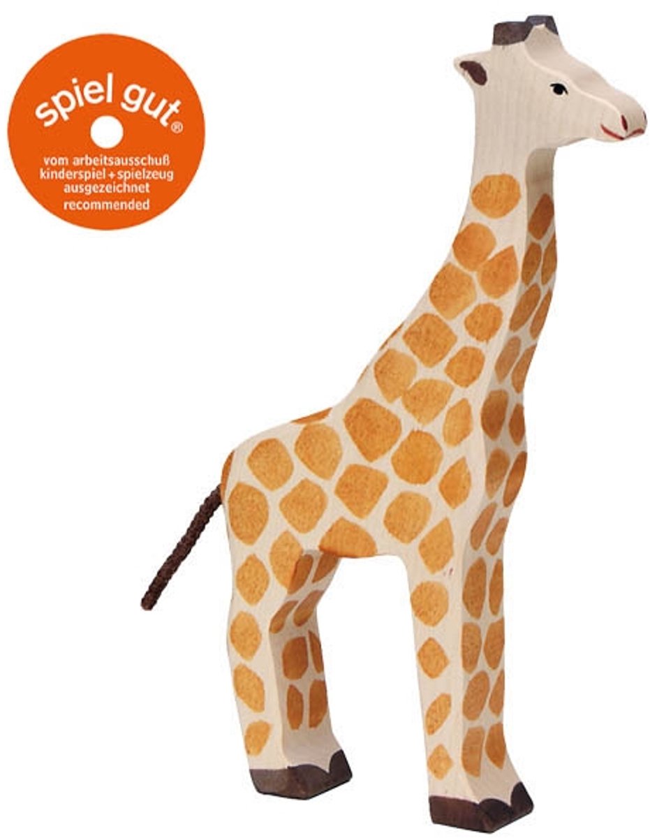 Holztiger houten giraffe afbeelding