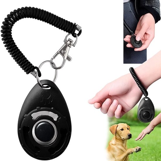 Clicker Hondentraining - Training Hond - Incl. Bevestiging - Zwart