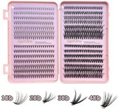 DIY individuele wimpers - 680 stuks - Natuurlijke look wimpers - one by one eyelashes - Faux mink lash clusters pack - Natural lash extension (8-16MM,10D,20D,30D,40D)
