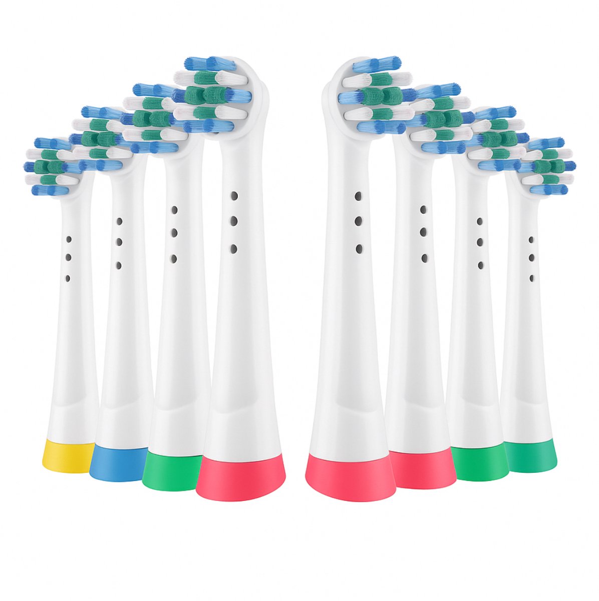Witte Opzetborstels voor iO Series 3–10 – 8 Stuks