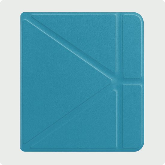 Hoes Geschikt voor Kobo Libra Colour Hoesje Bookcase Cover Hoes - Hoesje Geschikt voor Kobo Libra Colour Hoes Cover Case - Turquoise van Merkloos — afbeelding 5
