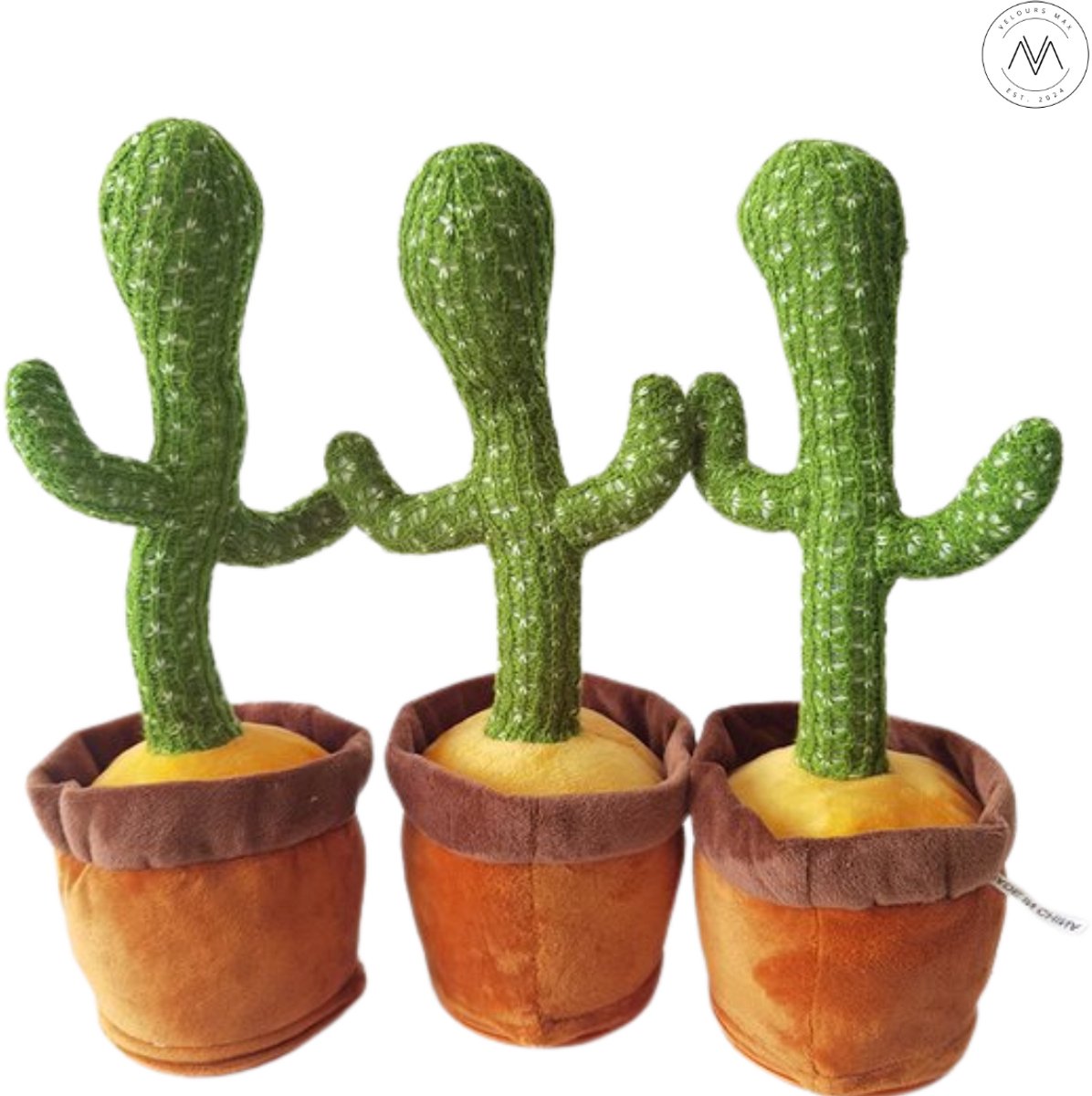 Velours Max® - Dansende Cactus - Interactieve Pratende Knuffel - TikTok - Dancing - 120 Liedjes - Recorder - Kinderen - Baby - Pluche - Speelgoed - Speelgoed 2 Jaar - Speelgoed 1 Jaar - Kinderspeelgoed - Knuffel - Knuffels - — afbeelding 12