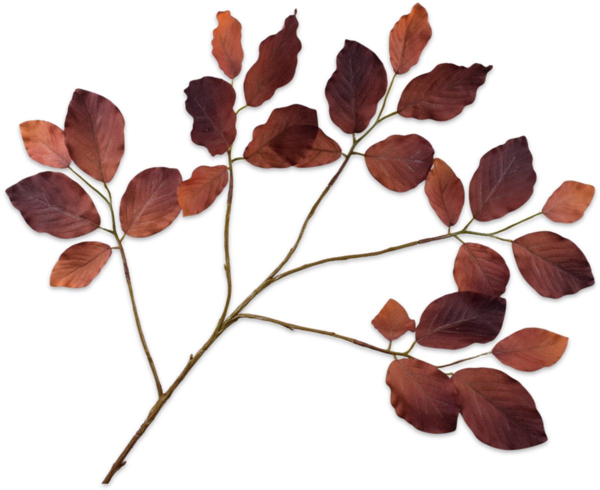 Silk-ka Kunstbloem-Zijden Bloem-Kunsttak Bladtak Bruin 78 cm