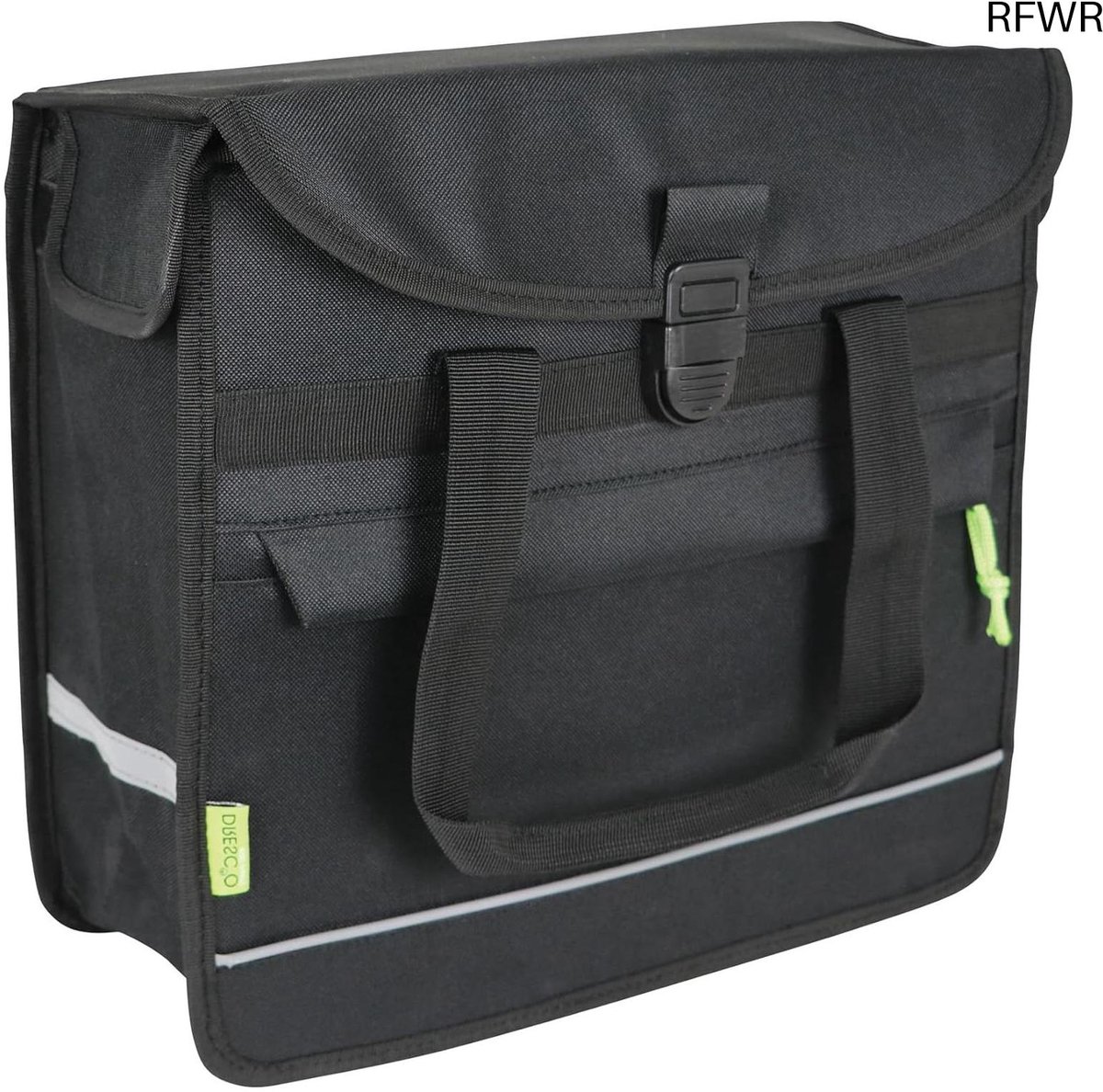 RFWR® Enkele Fietstas Shopper 15 Liter - Waterafstotend en Versterkt
