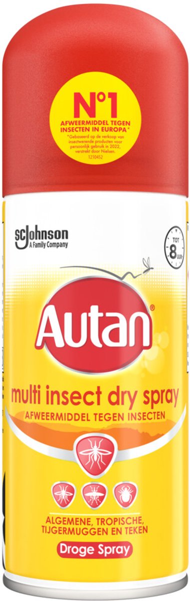 Goedkoopste 12x Autan Insectenspray Multi Dry Spray 100 ml
