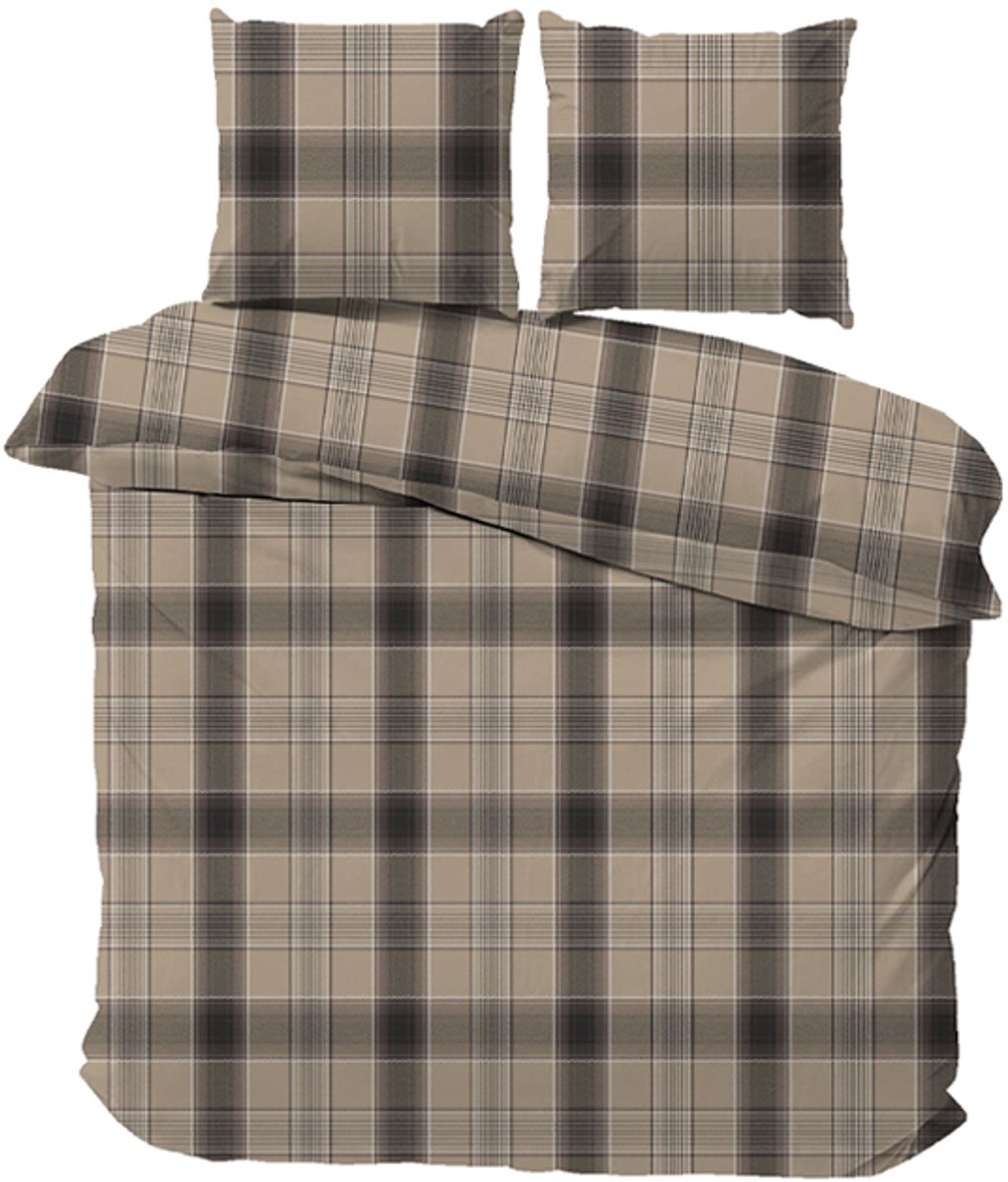 iSleep Dekbedovertrek Daan - Litsjumeaux - 240x200/220 cm - Beige