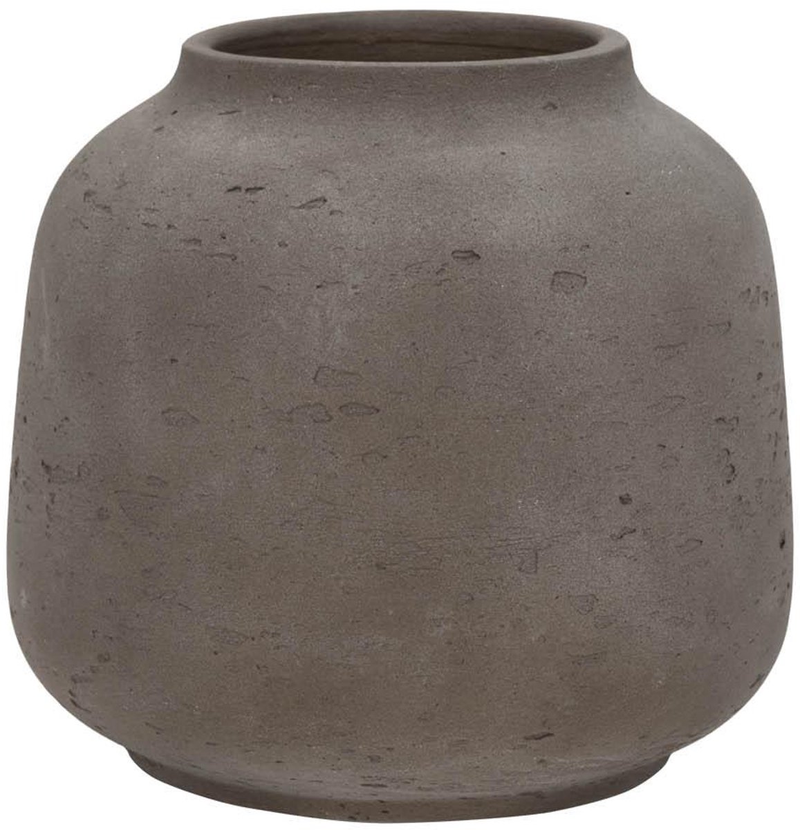Hartith Travertijn Bloempot - Beige, D 46 Cm X H 46 Cm, Opening 27,5 Cm, Ficonstone, Vorstbestendig, Voor Binnen En Buiten