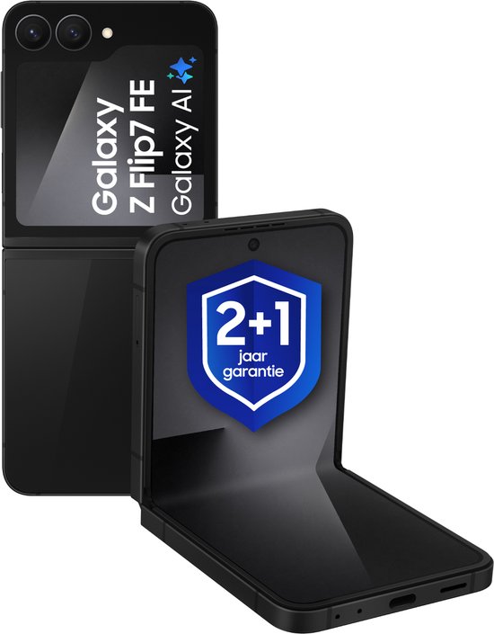 Samsung Galaxy Z Flip7 FE 5G - 256GB - Black + 1 Jaar extra garantie