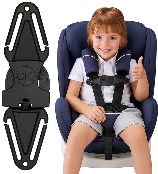 Autostoel Gordelclip I Gordelversmaller I Gordelbeschemer I Gordelverlenger I Veiligheidsgordelclip Babystoel I Autogordel Clip I Geschikt voor Maxi Cosi I Extra Sterk I Zwart