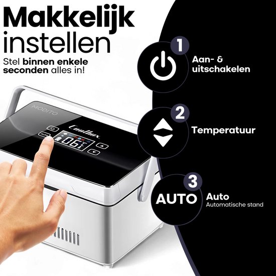 MODITO Medicijnkoelkast PRO - draagbare mini koelkast voor medicatie - zilver van Merkloos — afbeelding 2