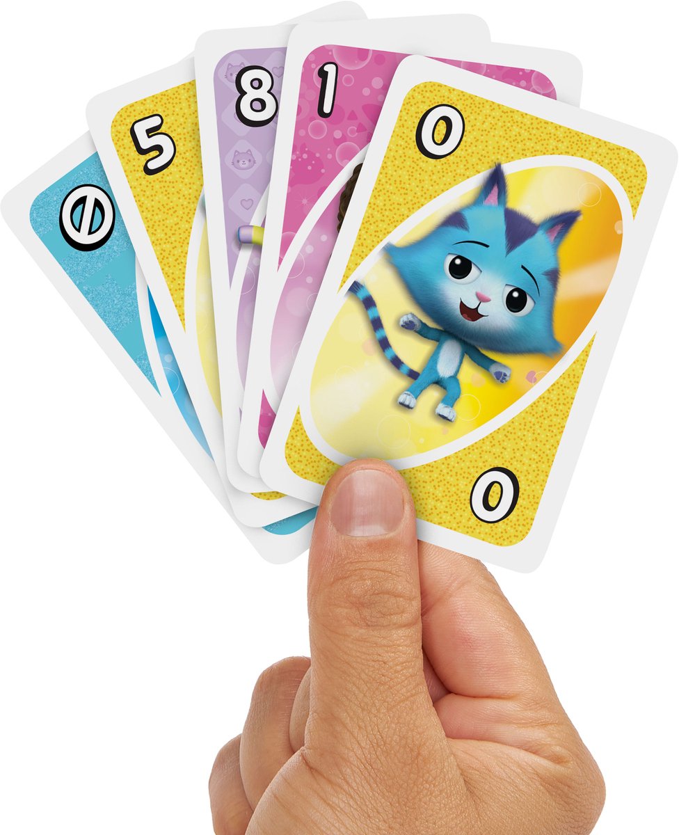 Mattel Games - UNO junior DreamWorks Gabby's Poppenhuis Kaartspel — afbeelding 6