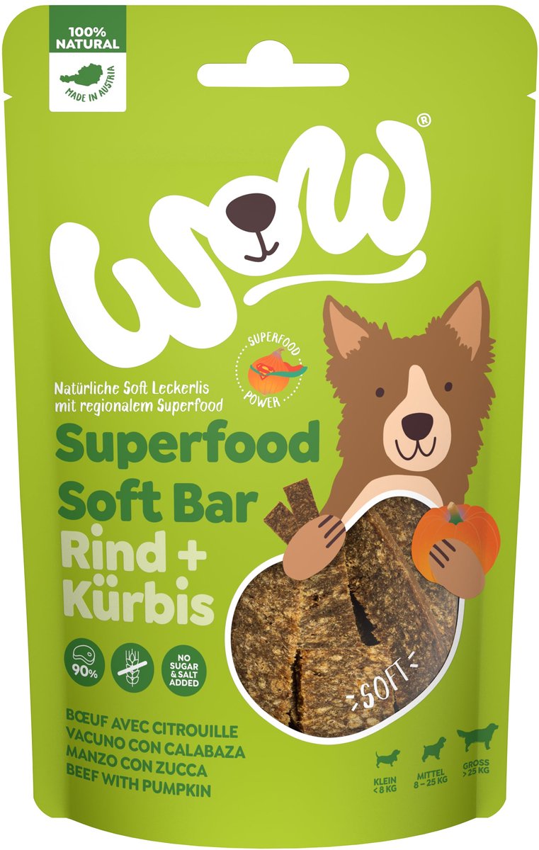 WOW! Soft Bar - Rund & Pompoen - 150 g