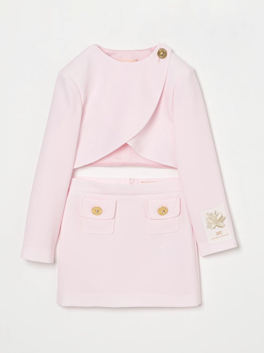 Cutout ALine Dress Kids - Pink Ropes Cords