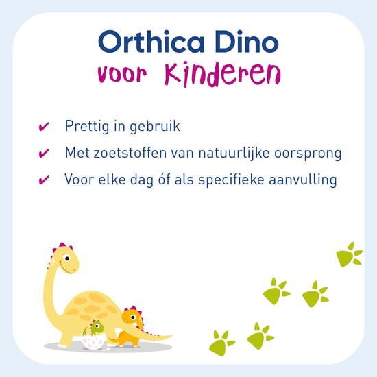 Orthica Dino Orthiflor - biotica voor kinderen - 30 kauwtabletten