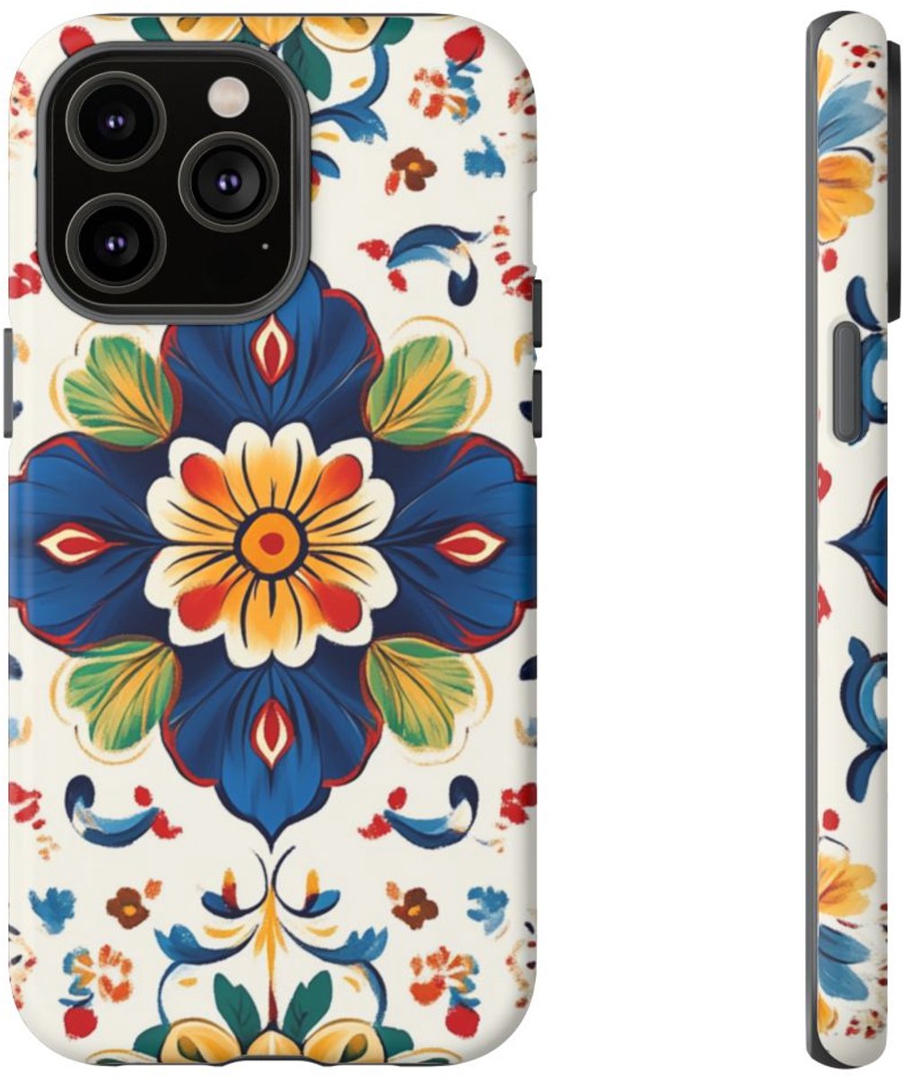 Kleurrijk Bloemenpatroon – Telefoonhoesje Geschikt voor iPhone 14 Pro Max