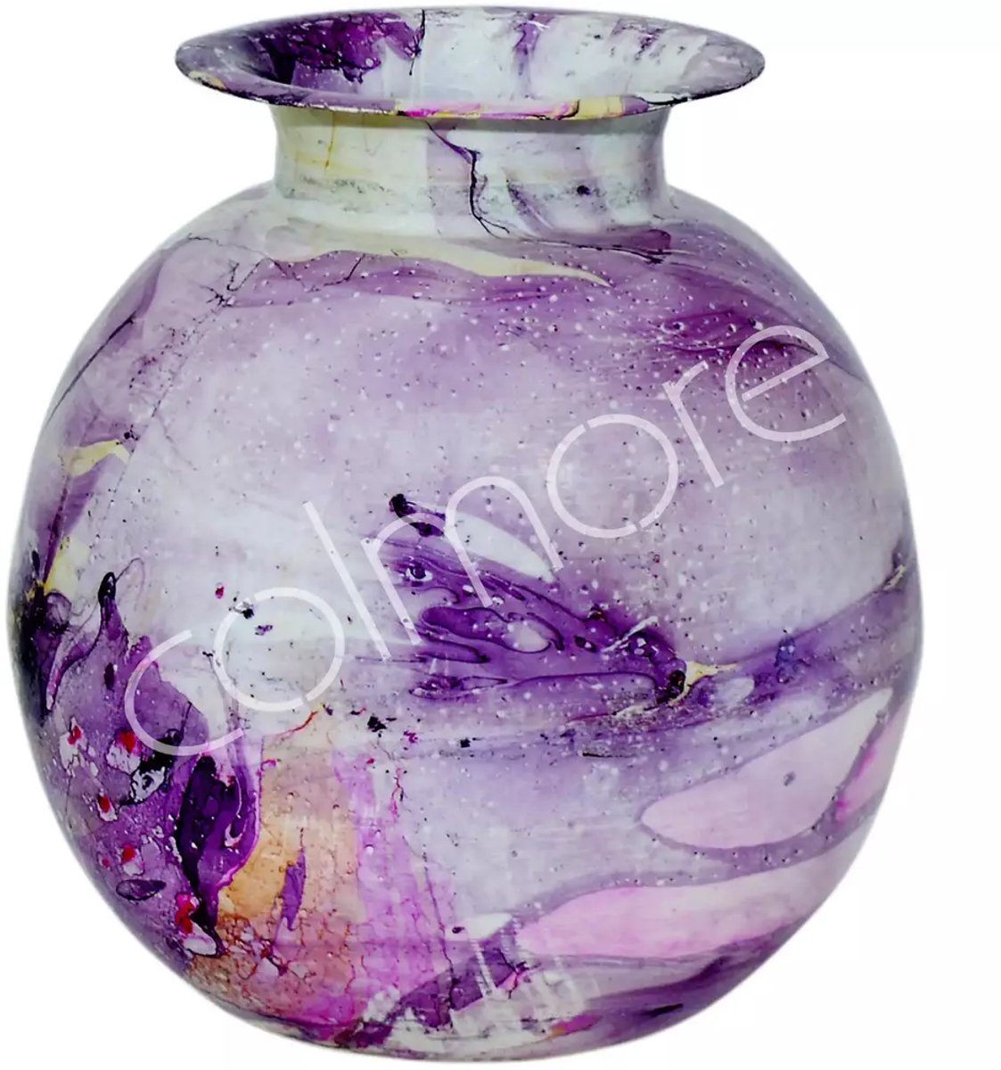 Colmore by Diga vaas-Iron lilac enamel-Ø26x26x28cm paars