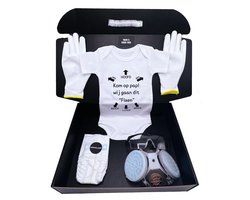 Wij gaan dit "FIXEN" pap! Papa's EHBO box - overlevingspakket voor een aanstaande vader - kan ook rechtstreeks als cadeau worden verstuurd.